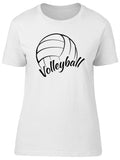 Volleyball Script T-Shirt Women -Image by Shutterstock, Female x-Large