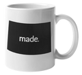 Colorado Made & CO USA State Map Outline, US Citizen Coffee & Tea Mug Cup (11oz)