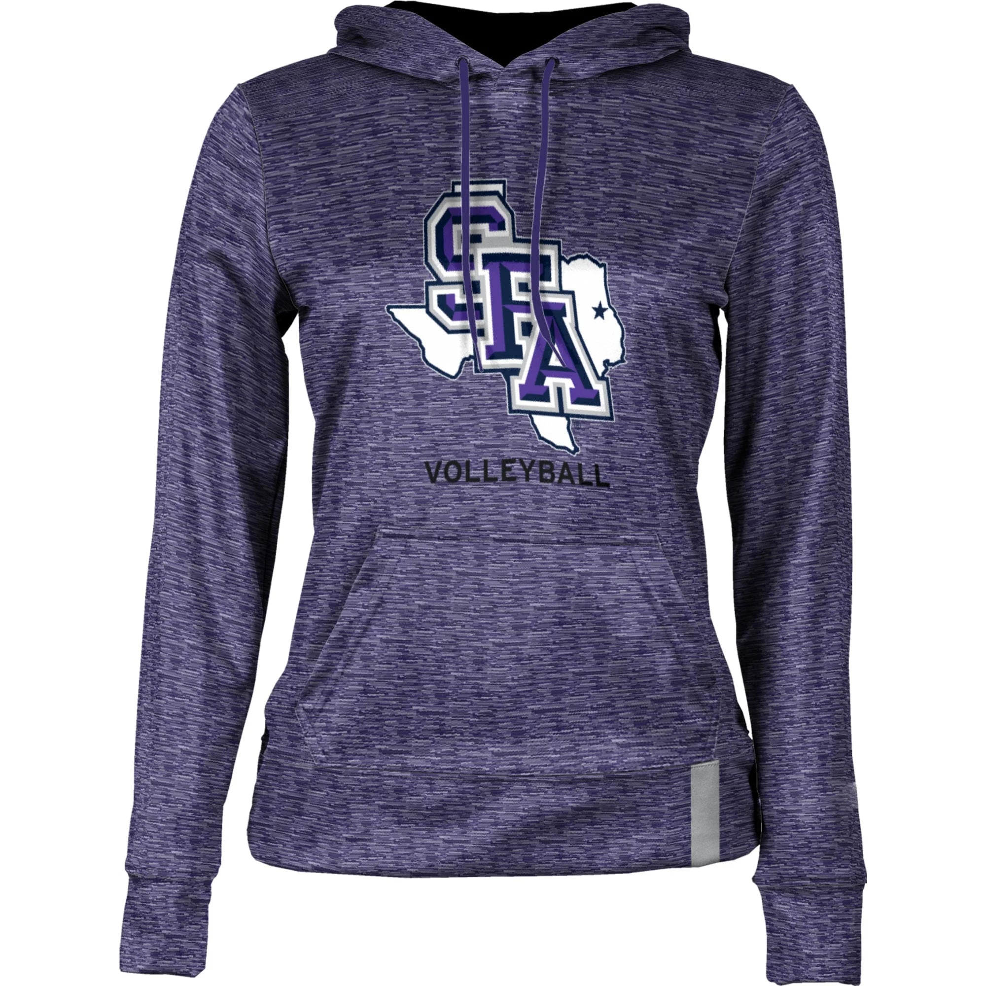 Women's Purple Stephen F Austin Lumberjacks Volleyball Pullover Hoodie