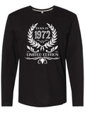 Inktastic Born in 1972 Limited Edition Long Sleeve T-Shirt
