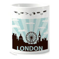 Britain UK London Eye Outline United Kingdom Toothbrush Mug Cup Cartoon Lovely Pen Holder