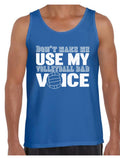Awkward Styles Men's Volleyball Dad Voice Sporty Father`s Graphic Tank Tops Gift for Dad