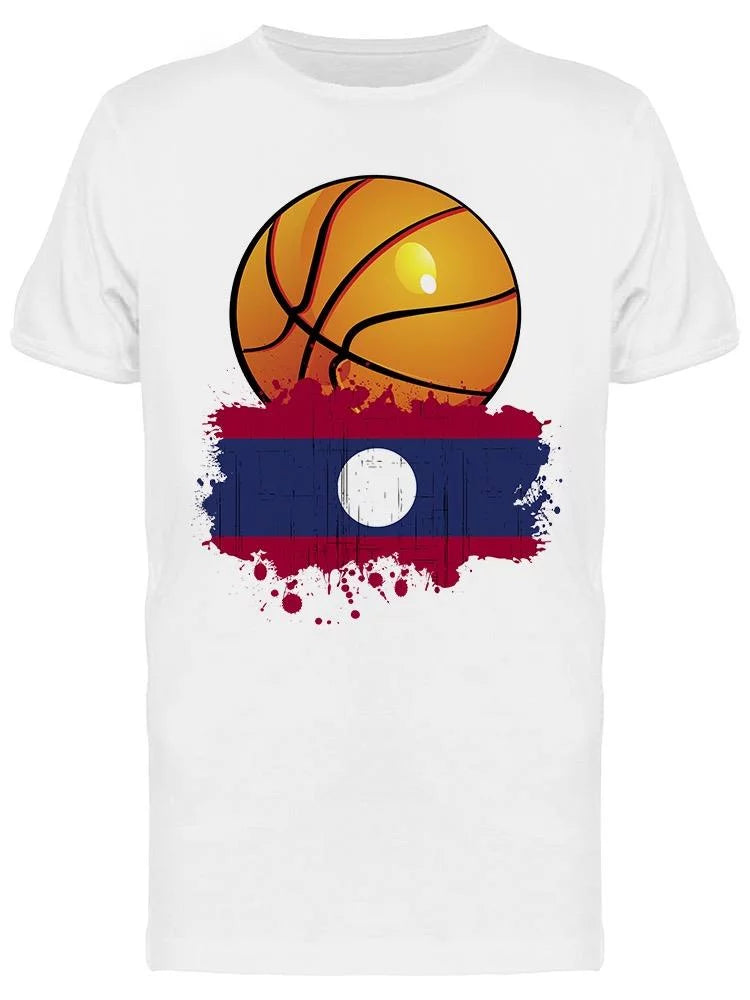 Basketball Team Of Laos T-Shirt Men -Image by Shutterstock Men T-Shirt, Male 3X-Large