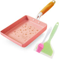ROCKURWOK Japanese Omelette Pan Nonstick Tamagoyaki Egg Pan, Rectangle Tamago Pan Small Frying Pan, 7 x 5 , Pink 5 Sakura Pink Nihon Style