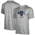 Men's Gray Saint Mary's Gaels Lacrosse Name Drop T-Shirt