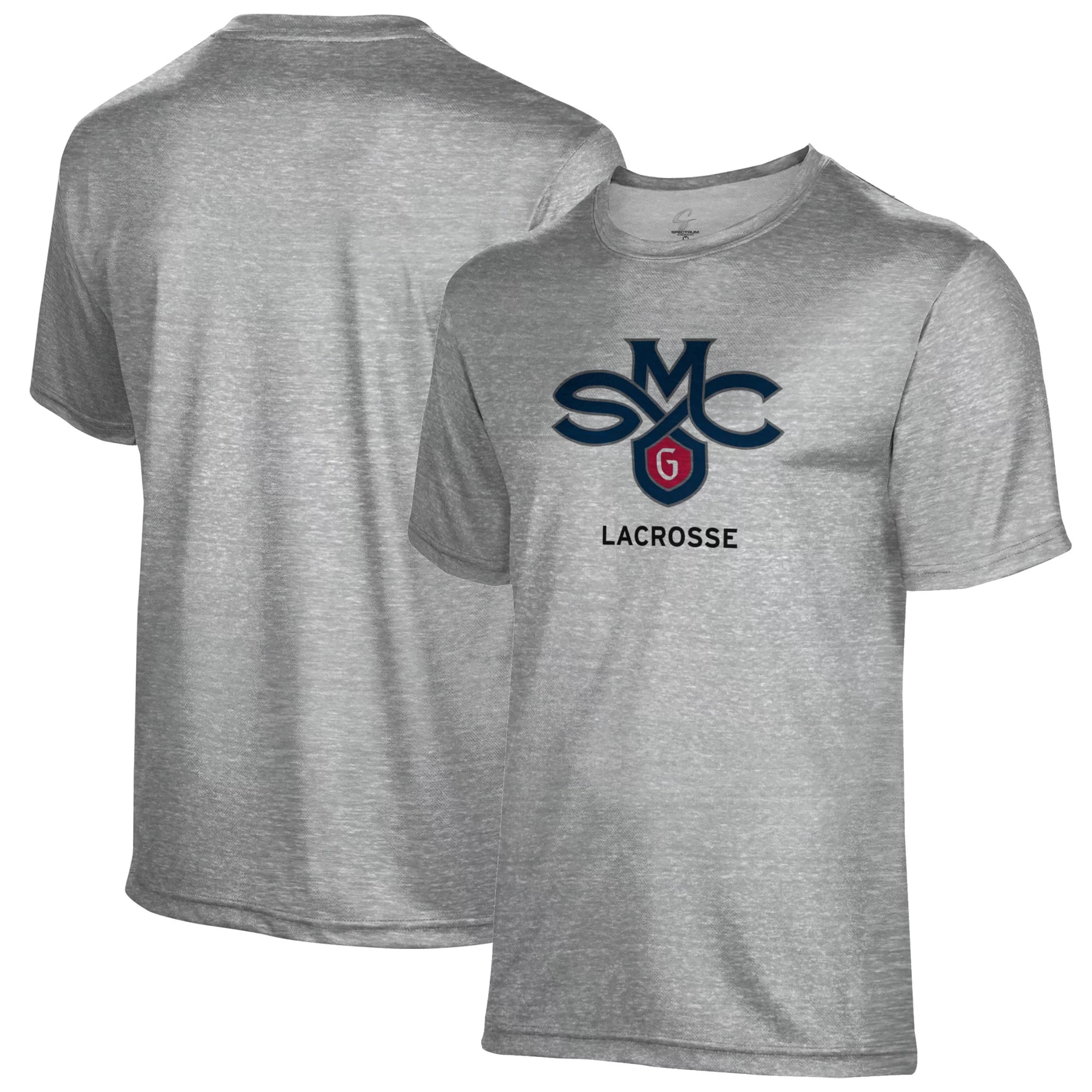 Men's Gray Saint Mary's Gaels Lacrosse Name Drop T-Shirt