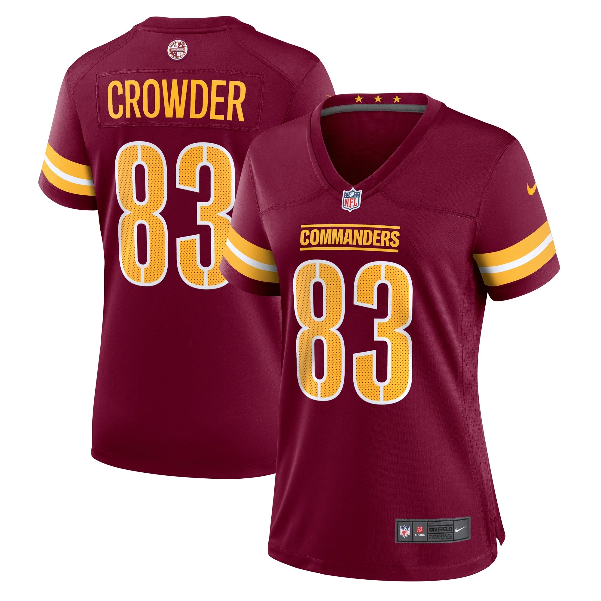 Women's Nike Jamison Crowder  Burgundy Washington Commanders  Game Jersey