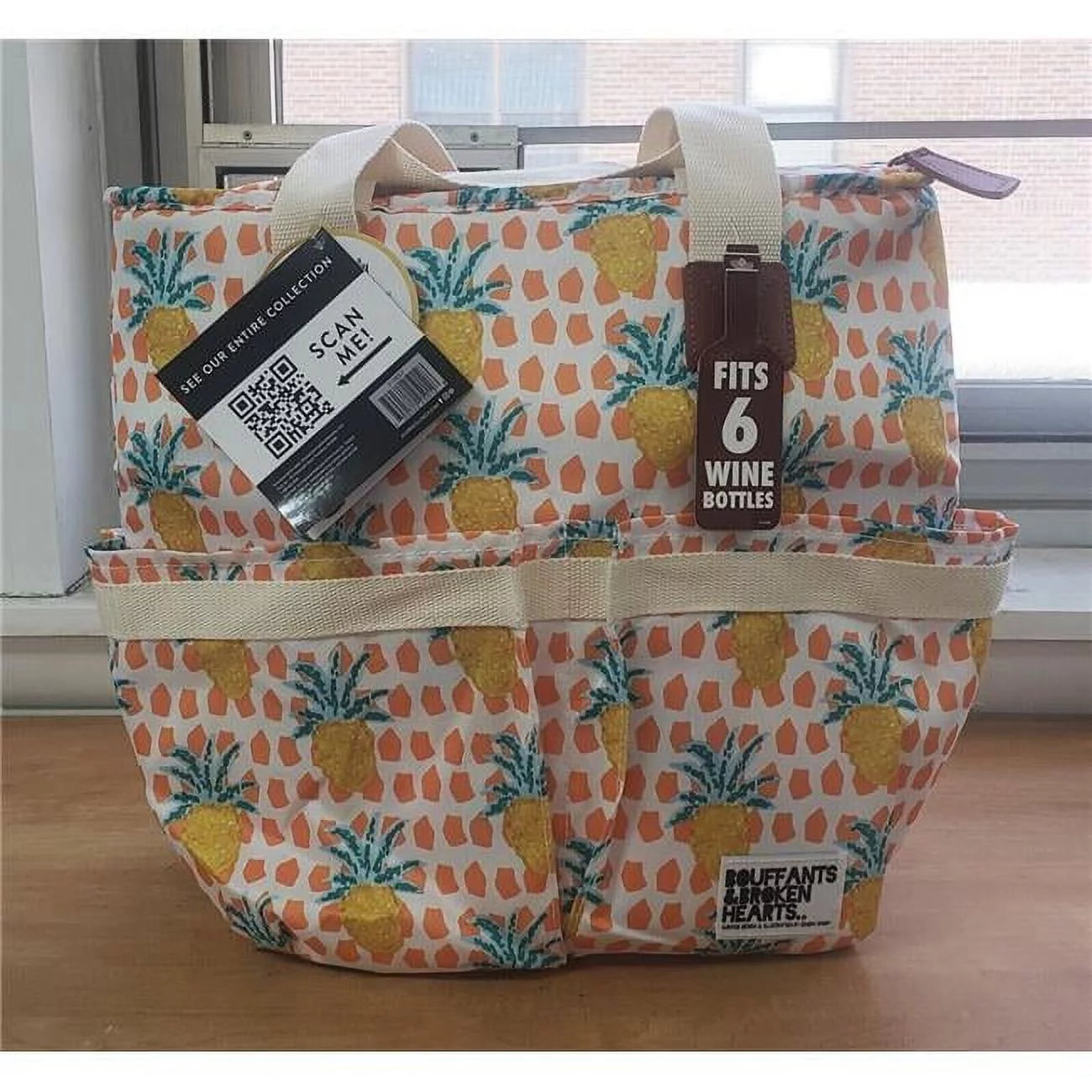 Medport 1352BBHSC3006 Foundry Painterly Pineapple Soft Cooler Tote Bag