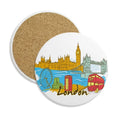UK the United Kingdom London Coaster Cup Mug Tabletop Protection Absorbent Stone