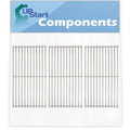 3-Pack BBQ Grill Cooking Grates Replacement Parts for Nex 720-0826 - Compatible Barbeque Grid 18 3/4