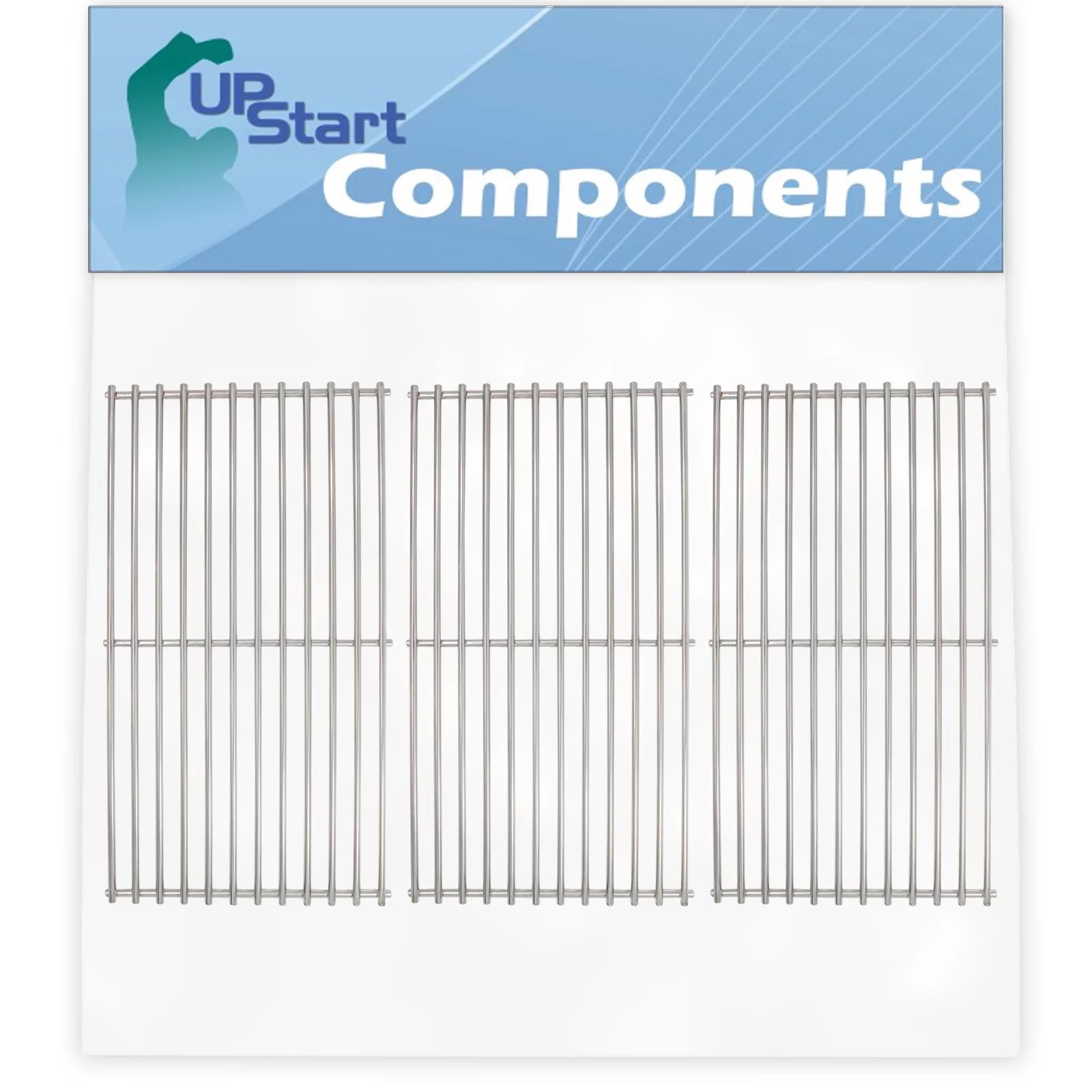 3-Pack BBQ Grill Cooking Grates Replacement Parts for Nex 720-0826 - Compatible Barbeque Grid 18 3/4