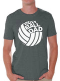 Awkward Styles Men's Volleyball Dad Graphic T-shirt Tops White Volleyball Lover Gift Father's Day
