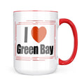 Neonblond I Love GreenBay region: Wisconsin, United States Mug gift for Coffee Tea lovers