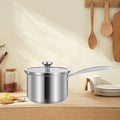 Stainless Steel Cooking Pot Universal Cookware Sets Kitchenware Long Handle 10cm Style A