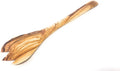 AramediA Wooden Cooking Utensil Olive Wood Fork - Handmade and Hand Carved By Bethlehem Artisans near the birthplace of Jesus (12.5 x 2.5 x 0.3)