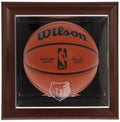 Memphis Grizzlies Brown Framed Wall-Mountable Team Logo Basketball Display Case