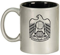 United Arab Emirates Eagle Ceramic Coffee Mug Tea Cup Gift (11oz Silver)