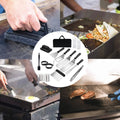 Homechum 15Pcs BBQ Grill Accessories Tools Set, Stainless Steel Grilling Tools, for Camping Backyard Barbecue, Grill Tools Set for Men Women