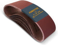 POWERTEC 110860 3 x 18 inch 40 Grit Sanding Belts Aluminum Oxide, 10PK