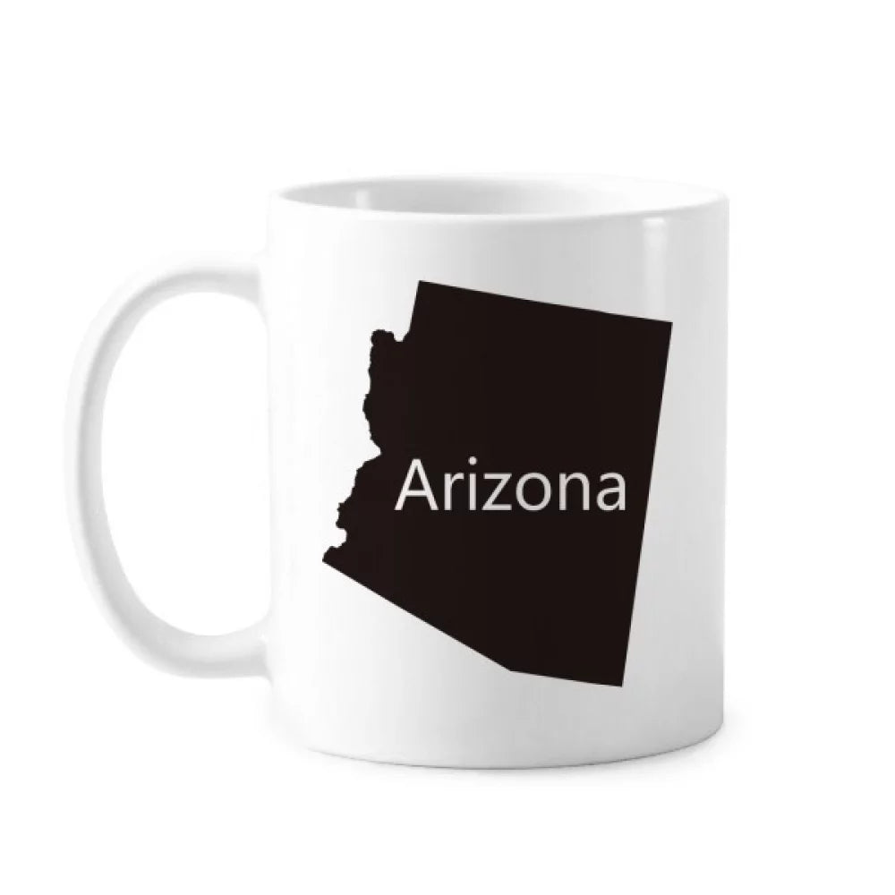 Arizona The United States Of America Map Mug Pottery Cerac Coffee Porcelain Cup Tableware