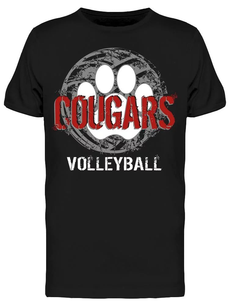 Cougars, Volleyball T-Shirt Men -Image by Shutterstock, Male Medium
