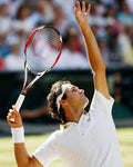 Roger Federer 24x36 Movie Poster HD Aluminum Wall Art About To Serve On Court