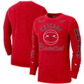 Men's Nike Red Chicago Bulls Courtside Retro Elevated Long Sleeve T-Shirt