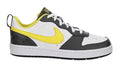Big Kid's Nike Court Borough Low 2 SE White/Yellow Strike-Iron Grey (DO6688 100) - 3.5