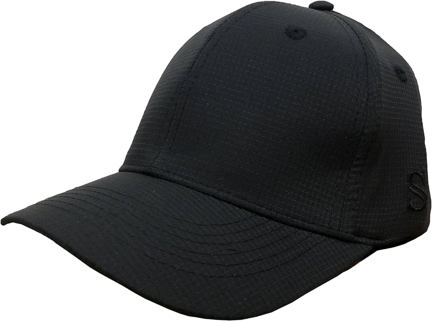 Smitty | HT-316 | 6 Stitch 'Performance' Fit Umpire Hat | Baseball Softball | 2.5 Pre-Curved Bill | Black Or Navy