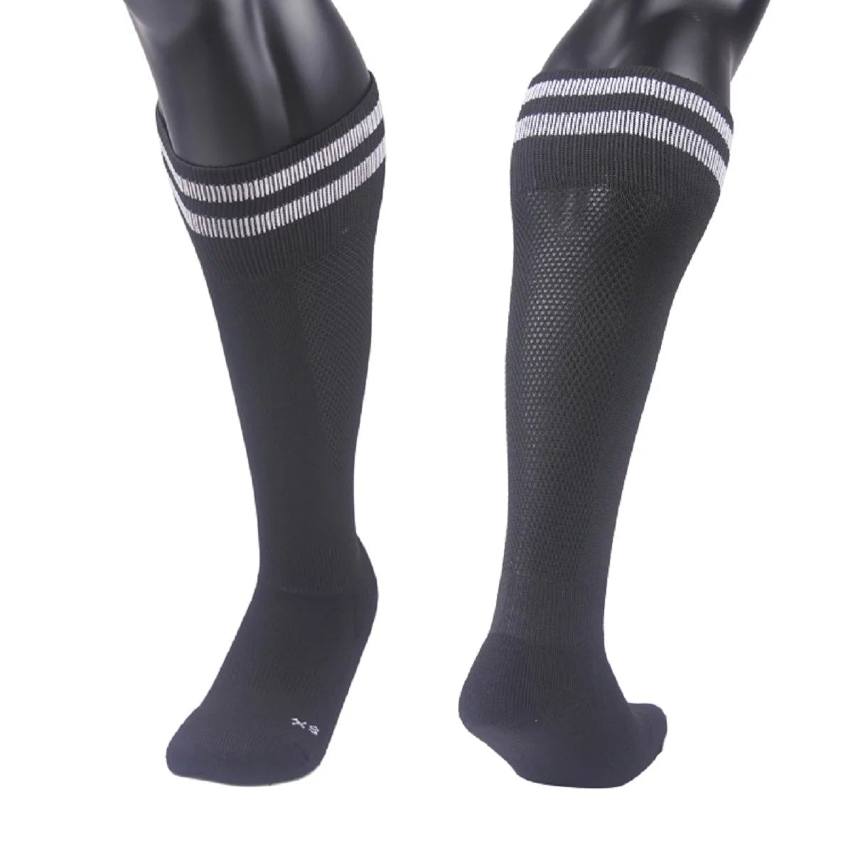 Children's 2 Pairs High Performance Knee High Socks. Lightweight & Breathable - Ultra Comfortable & Durable Socks XL003 M(Black)