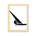Sports Surfing Sailboat Player Decorative Wooden Painting Home Decoration Picture Frame A4