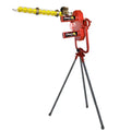 Cricket Bowling Machine -95 MPH with 12 Ball Auto Feeder - Adjustable Speed & Height -Heater Sports