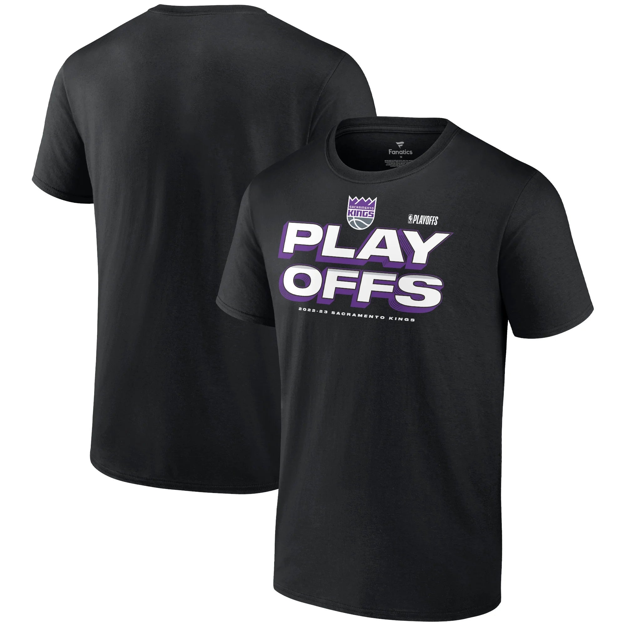 Men's Fanatics Branded  Black Sacramento Kings 2023 NBA Playoffs Starter T-Shirt