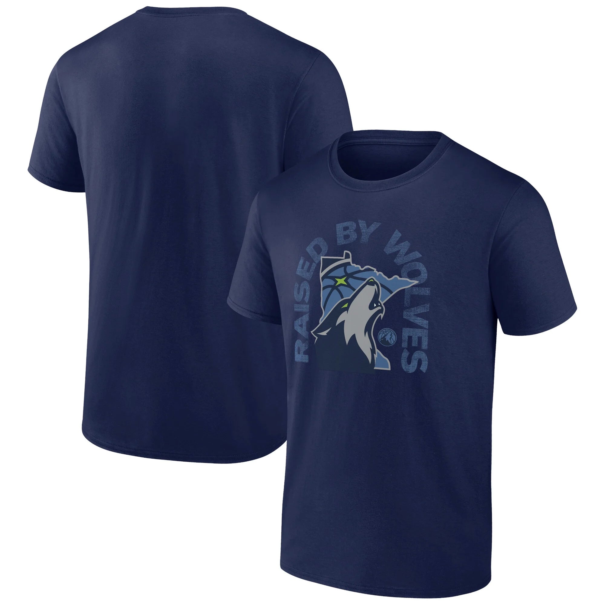 Men's Athletic Navy Minnesota Timberwolves Bounce Pass Cotton T-Shirt