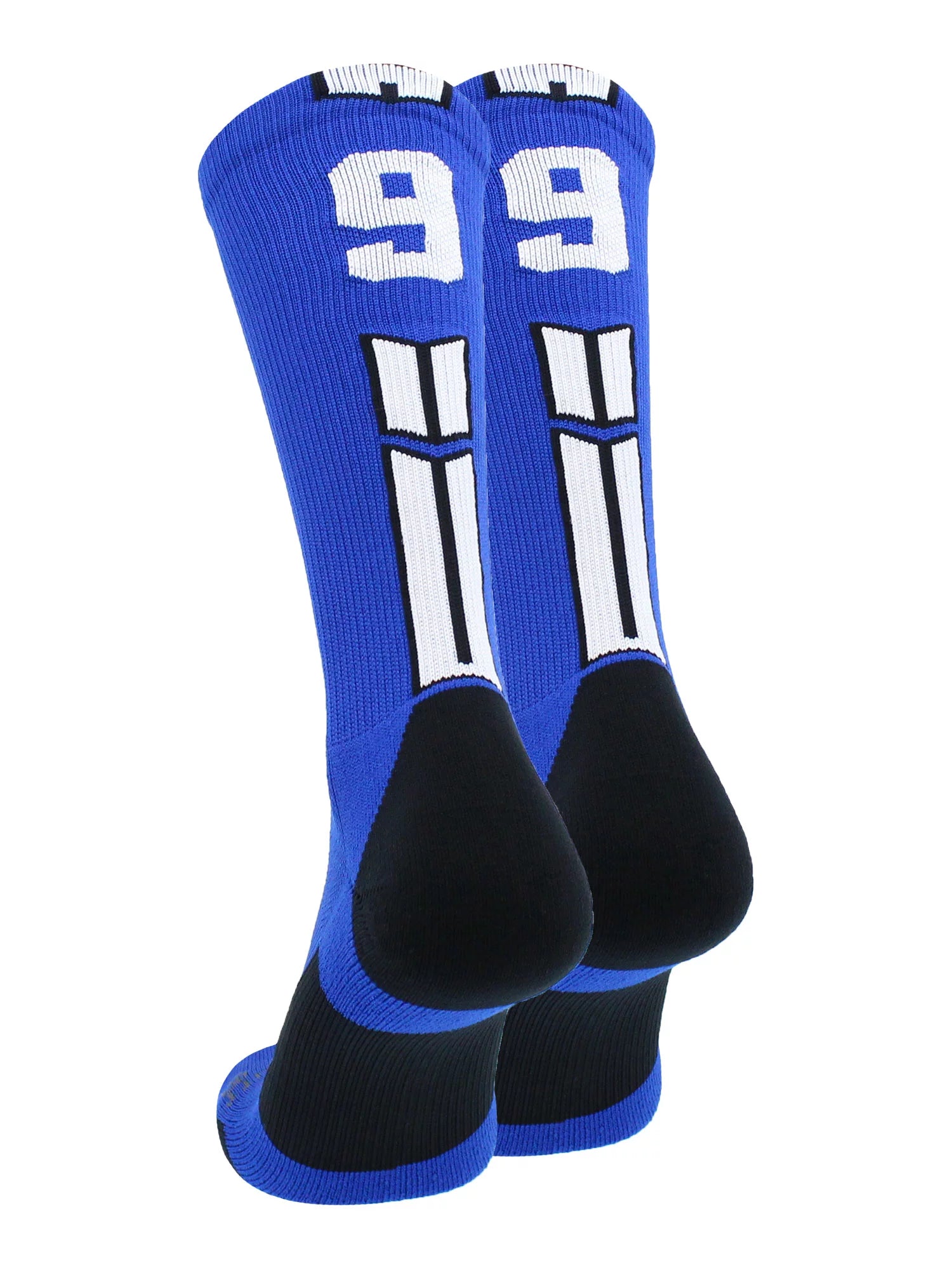 Royal/White Player Id Crew Number Socks (#99, Medium)