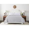 St. James Home Subway Tile Stitch Down Alternative Blanket Gray Twin