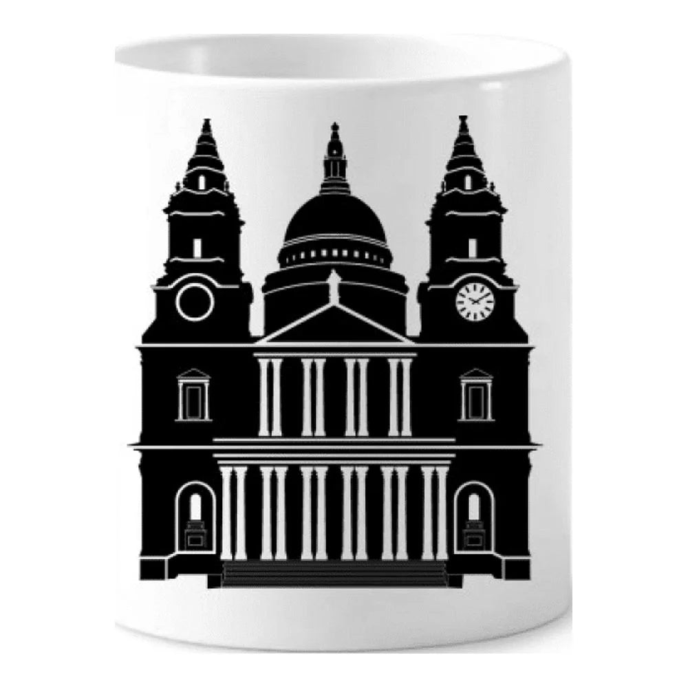 England Building United Kingdom Outline UK Toothbrush Pen Holder Mug Cerac Stand Pencil Cup