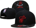 Miami-heat Basketball Cap Pro League Hat Adjustable Flat Cap